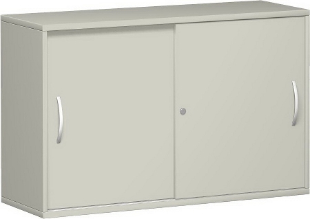 Geramöbel Schiebetürenschrank 2OH Serie Pro 10S212 mit 2 Böden (BxTxH) 1200x425x768mm Ahorn/Ahorn