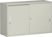 Geramöbel Schiebetürenschrank 2OH Serie Pro 10S212 mit 2 Böden (BxTxH) 1200x425x768mm Ahorn/Ahorn