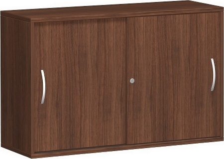 Geramöbel Schiebetürenschrank 2OH Serie Pro 10S212 mit 2 Böden (BxTxH) 1200x425x768mm Ahorn/Ahorn