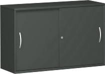 Geramöbel Schiebetürenschrank 2OH Serie Pro 10S212 mit 2 Böden (BxTxH) 1200x425x768mm Ahorn/Ahorn