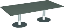 Geramöbel 13TN2012 Konferenztisch Tellerfuß feste Höhe (BxTxH) 2000x1200x720mm Ahorn