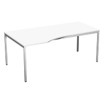 Geramöbel 520240 Schreibtisch PC links feste Höhe 72cm (BxT) 180x100cm Ahorn/Lichtgrau