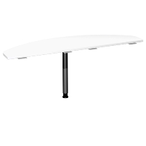 Geramöbel 555240 Anbautisch 4-Fuß Flex (BxT) 120x50cm höhenverstellbar 68-80cm Ahorn/Anthrazit