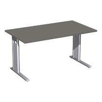 Schreibtisch 6471XX C-Fuß PRO rechteckig höhenverstellbar