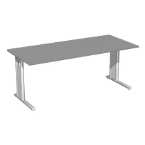 Schreibtisch 6471XX C-Fuß PRO rechteckig höhenverstellbar