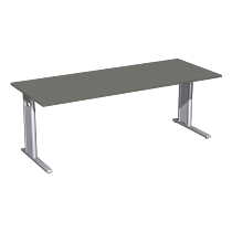 Schreibtisch 6471XX C-Fuß PRO rechteckig höhenverstellbar