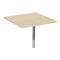 Geramöbel Verkettungsplatte 657008 4-Fuß PRO Volleck 90° höhenverstellbar Tiefe 80x80cm Ahorn/Silber