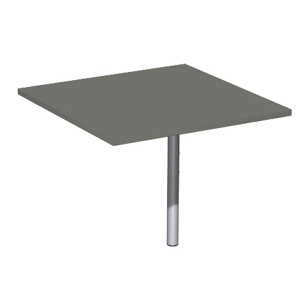 Geramöbel Verkettungsplatte 657108 4-Fuß PRO Viertelkreis 90° Tiefe 80x80cm Ahorn
