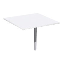 Geramöbel Verkettungsplatte 657108 4-Fuß PRO Viertelkreis 90° Tiefe 80x80cm Ahorn