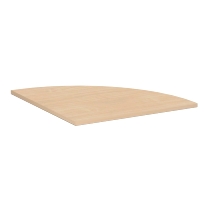 Geramöbel Verkettungsplatte 657108 4-Fuß PRO Viertelkreis 90° Tiefe 80x80cm Ahorn