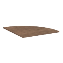 Geramöbel Verkettungsplatte 657108 4-Fuß PRO Viertelkreis 90° Tiefe 80x80cm Ahorn