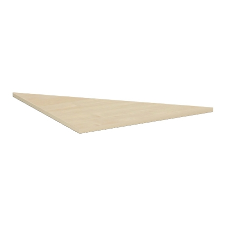 Geramöbel Verkettungsplatte 657108 4-Fuß PRO Viertelkreis 90° Tiefe 80x80cm Ahorn