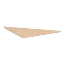 Geramöbel Verkettungsplatte 657108 4-Fuß PRO Viertelkreis 90° Tiefe 80x80cm Ahorn