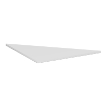 Geramöbel Verkettungsplatte 657108 4-Fuß PRO Viertelkreis 90° Tiefe 80x80cm Ahorn