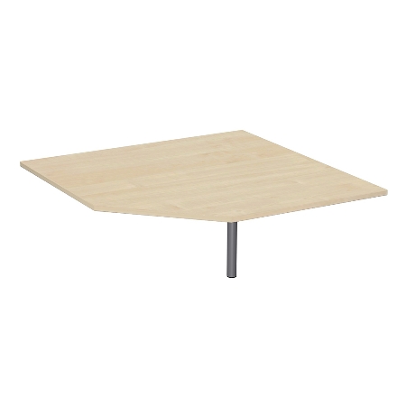 Geramöbel Verkettungsplatte 657108 4-Fuß PRO Viertelkreis 90° Tiefe 80x80cm Ahorn