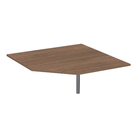 Geramöbel Verkettungsplatte 657108 4-Fuß PRO Viertelkreis 90° Tiefe 80x80cm Ahorn