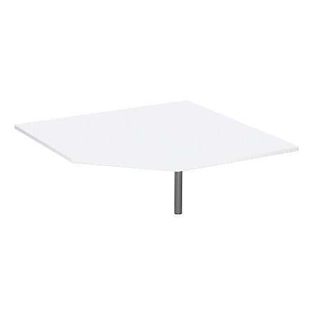Geramöbel Verkettungsplatte 657108 4-Fuß PRO Viertelkreis 90° Tiefe 80x80cm Ahorn