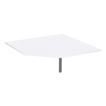Geramöbel Verkettungsplatte 657108 4-Fuß PRO Viertelkreis 90° Tiefe 80x80cm Ahorn