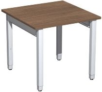 Geramöbel Schreibtisch 4-Fuß Pro Quadrat 667102 höhenverstellbar 68-86cm (BxT) 1200x800cm Buche/Silber