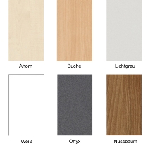 Geramöbel Thekenelement 830018 gerade mit Fachseiten für Tischbreite 1800mm Buche