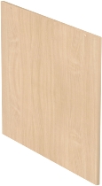 Geramöbel Seitenabschlussblende 830600 zum Thekenelement für Tischtiefe 800mm Weiß