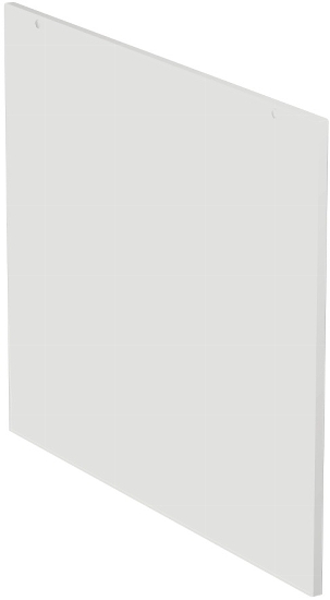 Geramöbel Seitenabschlussblende 830600 zum Thekenelement für Tischtiefe 800mm Weiß