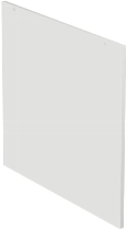 Geramöbel Seitenabschlussblende 830600 zum Thekenelement für Tischtiefe 800mm Weiß