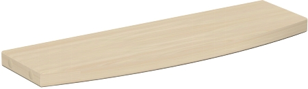 Geramöbel Taschenablage 830609 vorne gerundet für Thekenelement (BxT) 500x150mm Ahorn