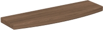Geramöbel Taschenablage 830609 vorne gerundet für Thekenelement (BxT) 500x150mm Ahorn