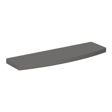 Geramöbel Taschenablage 830609 vorne gerundet für Thekenelement (BxT) 500x150mm Ahorn