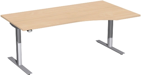 Geramöbel Elektro-Hubtisch 08F1811 PC Freiformtisch Elektro Flex elektr. Höhenverstellung 650-1250mm