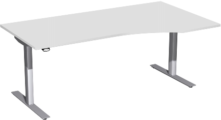 Geramöbel Elektro-Hubtisch 08F1811 PC Freiformtisch Elektro Flex elektr. Höhenverstellung 650-1250mm