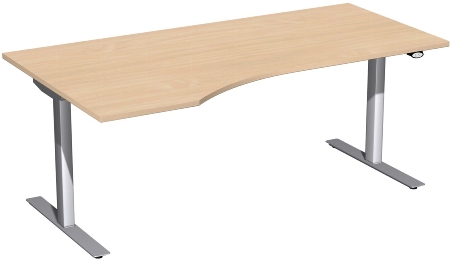 Geramöbel Elektro-Hubtisch 08F1811 PC Freiformtisch Elektro Flex elektr. Höhenverstellung 650-1250mm