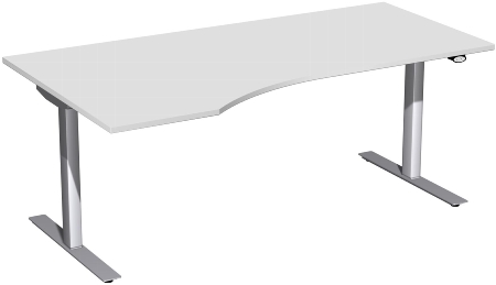 Geramöbel Elektro-Hubtisch 08F1811 PC Freiformtisch Elektro Flex elektr. Höhenverstellung 650-1250mm