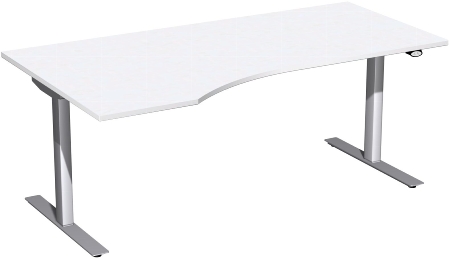 Geramöbel Elektro-Hubtisch 08F1811 PC Freiformtisch Elektro Flex elektr. Höhenverstellung 650-1250mm