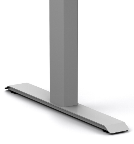 Geramöbel Elevate PLUS el Elektro-Hubtisch Höhe 63-128 cm 08K1808 (BxT) 180 x 80 cm Lichtgrau/Silber