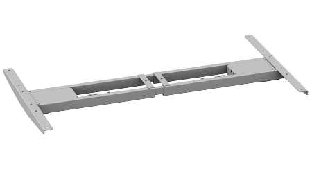 Geramöbel Elevate PLUS el Elektro-Hubtisch Höhe 63-128 cm 08K1808 (BxT) 180 x 80 cm Lichtgrau/Silber