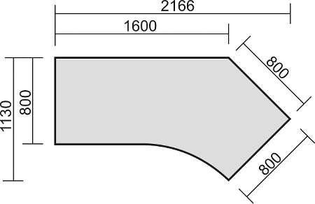 Geramöbel Elevate PLUS 135° Elektro-Hubtisch Höhe 63-128 cm 08K1616 (BxT) 2166 x 80/113 cm Nussbaum/Weiß