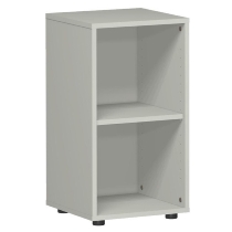 Geramöbel Regal 382001-W Flex Regal 2OH mit Standfüßen (BxTxH) 80 x 40 x 75,2cm Weiß
