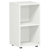 Geramöbel Regal 382001-W Flex Regal 2OH mit Standfüßen (BxTxH) 80 x 40 x 75,2cm Weiß