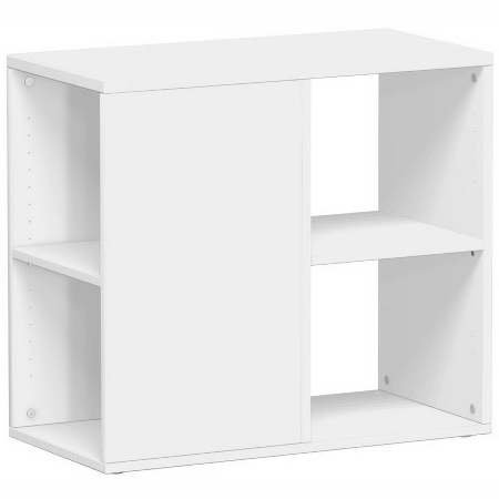 Geramöbel Anstellregal 381200 Anstellcontainer in Schreibtischhöhe (BxTxH) 40x80x72cm Weiß