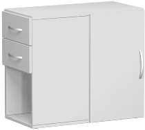 Geramöbel Anstellschrank 381300 mit Schubkästen in Schreibtischhöhe (BxTxH) 42x82x72cm Ahorn/Ahorn