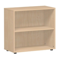 Geramöbel Regal 382001-W Flex Regal 2OH mit Standfüßen (BxTxH) 80 x 40 x 75,2cm Weiß