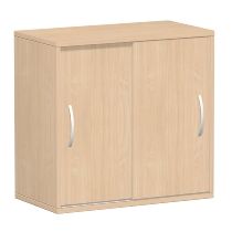 Geramöbel 382501 Schiebetürenschrank 2OH nicht abschließbar (HxBxT) 752x800x400mm Buche/Buche