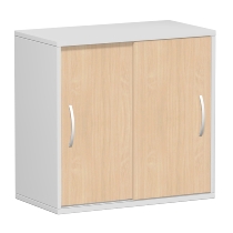 Geramöbel 382501 Schiebetürenschrank 2OH nicht abschließbar (HxBxT) 752x800x400mm Buche/Buche