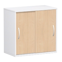 Geramöbel 382501 Schiebetürenschrank 2OH nicht abschließbar (HxBxT) 752x800x400mm Buche/Buche