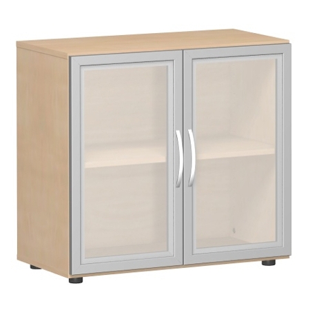 Geramöbel Schranksystem FLEX Glastürenschrank 2OH Breite 80cm
