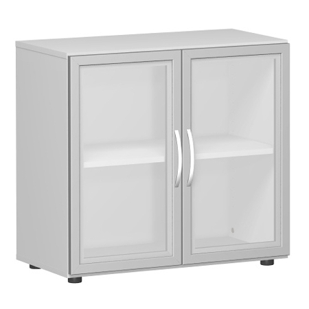 Geramöbel Schranksystem FLEX Glastürenschrank 2OH Breite 80cm