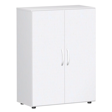 Geramöbel Flügeltürenschrank 383102-AW Flex Aktenschrank 3OH mit Standfüßen (BxTxH) 80 x 42 x 110,4cm Ahorn/Weiß