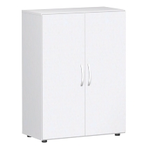 Geramöbel Flügeltürenschrank 383102-AW Flex Aktenschrank 3OH mit Standfüßen (BxTxH) 80 x 42 x 110,4cm Ahorn/Weiß